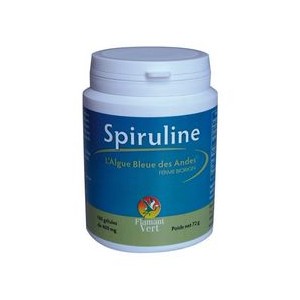 Spiruline 180 gélules 400Mg